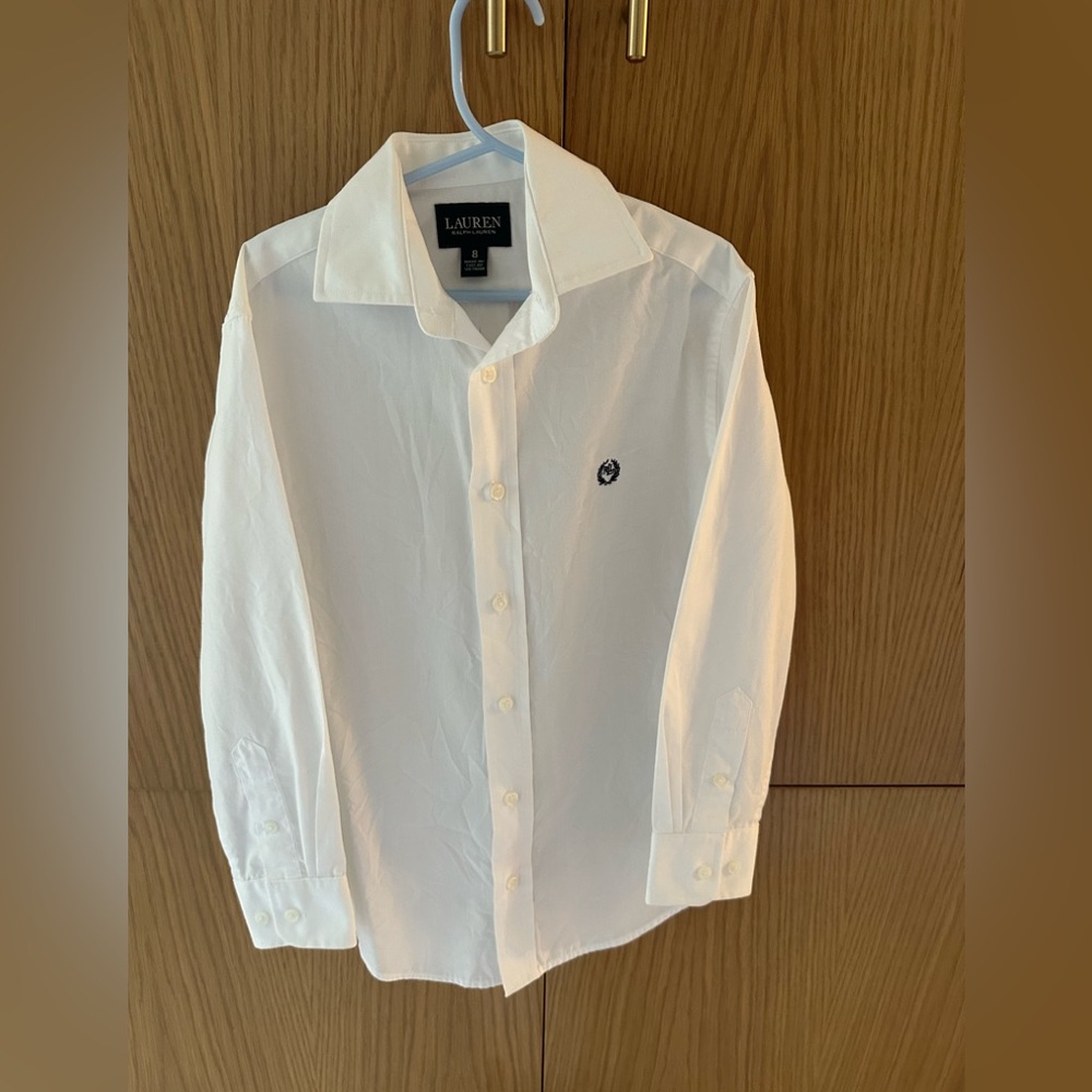 Ralph Lauren White Button Down Shirt Classic Cotton